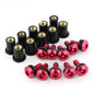 10Pcs Rubber Well Nuts M5 Metric Bolts for Motorcycle Windscreen Fairing