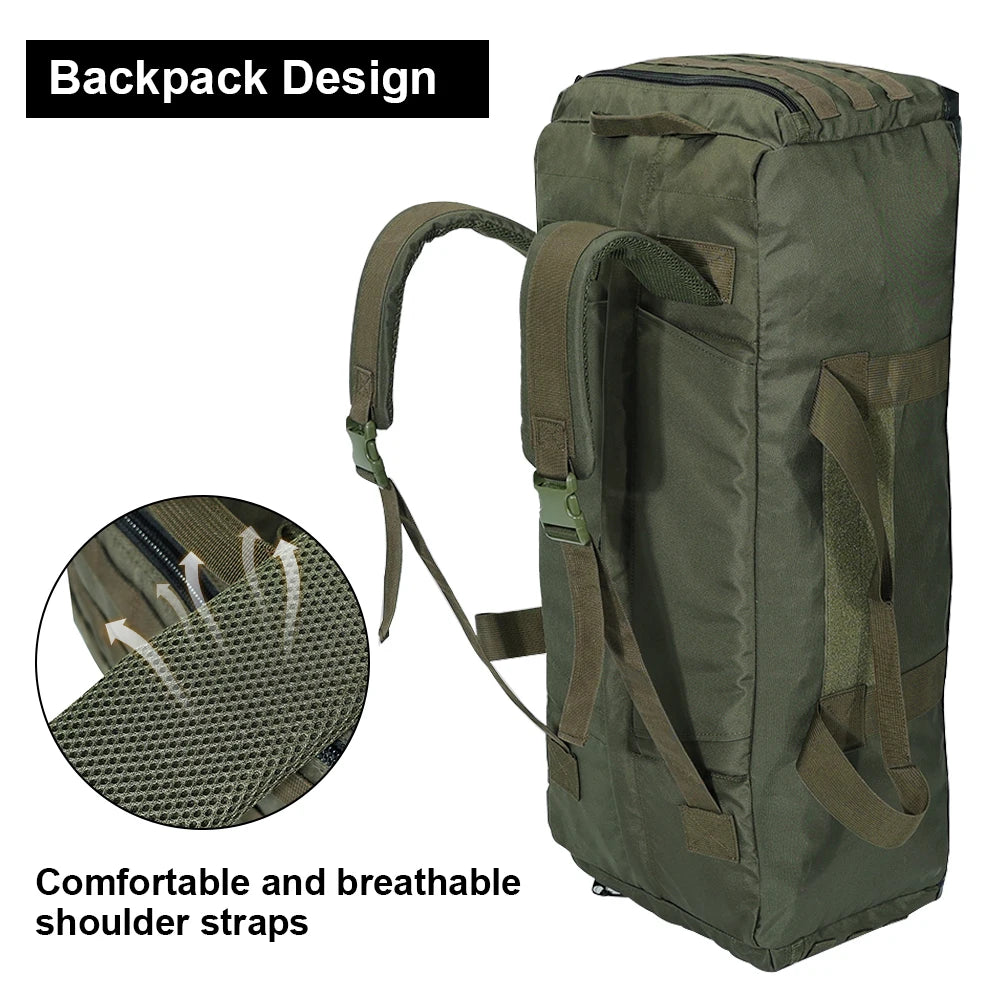 SINAIRSOFT Tactical 80L Large Capacity Backpack Hunting Gear Training Sports Fitness Travelling Handbag Mobile Shoulder Bag-EXPROTAS