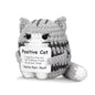Funny Crochet Emotional Support Coffee Doll Handmade Desk Ornament Gift
