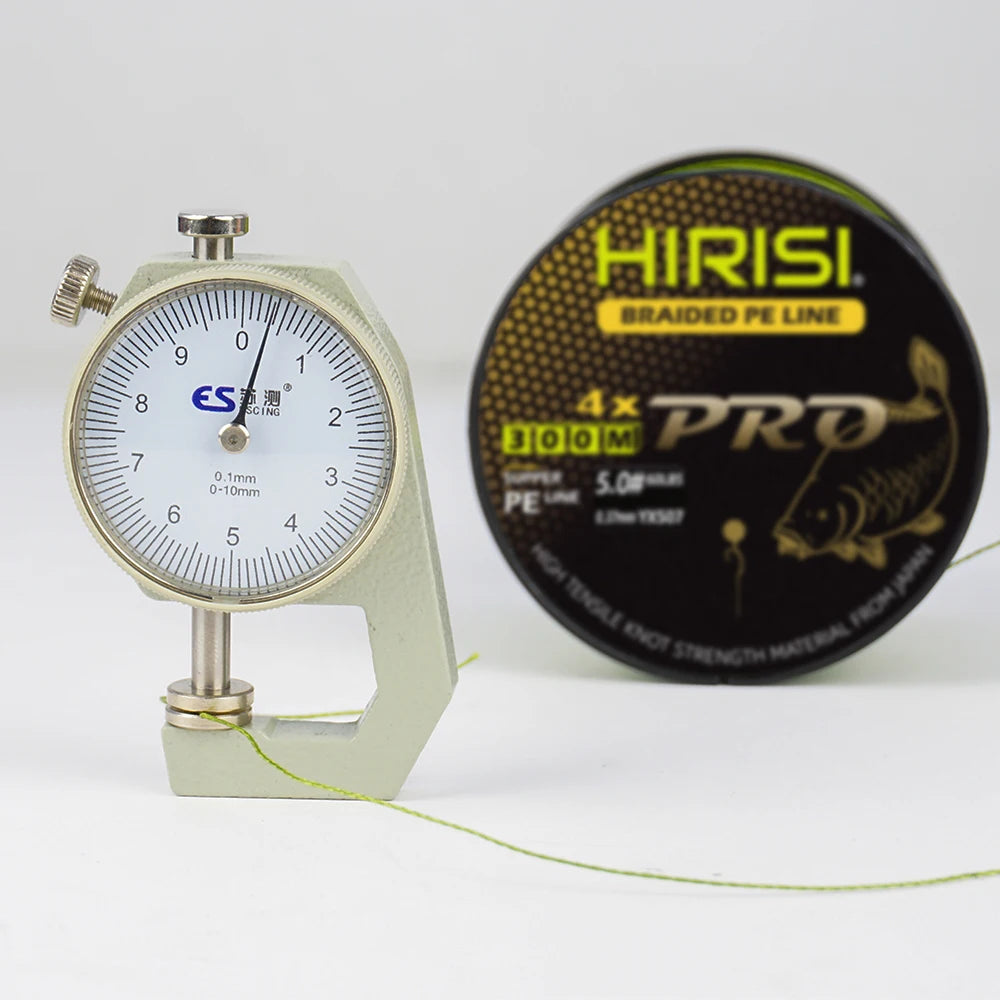 Hirisi 300M 4 Strands PE Braided Fishing Line 15-70LB Smooth Carp Line
