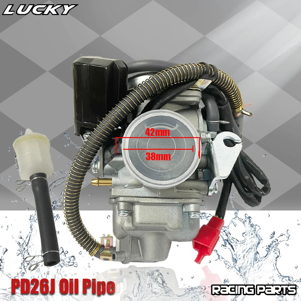 26mm PD26J Carburetor w/ Electric Choke for Honda GY6 125cc 150cc Scooter ATV 4 Stroke