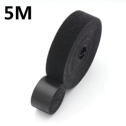 1/5M Cable Organizer Wire Management Winder Tape Cord Ties For iPhone Samsung