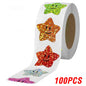 500Pcs Holographic Star Stickers Reward Labels School Teacher Kids