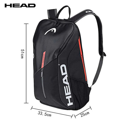 HEAD Tour Team Series Tennis Backpack Large Capacity With Shoe Compartment Racket Room Rackets Bag-EXPROTAS