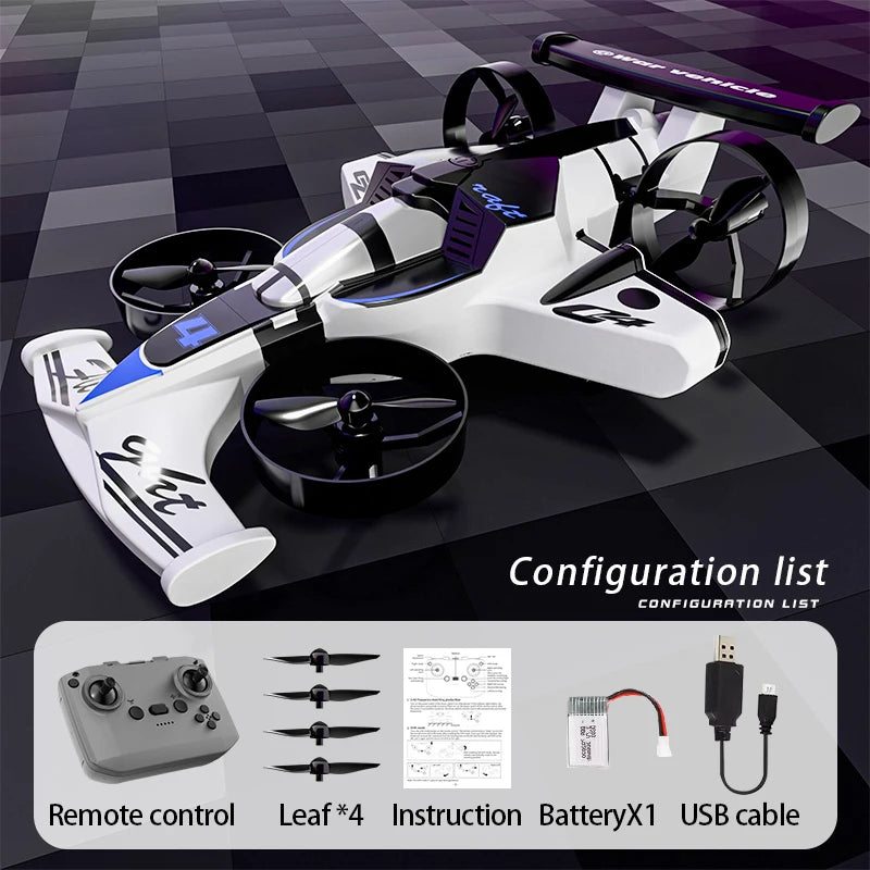 CZ04 2-in-1 Land Air RC Quadcopter Drift Car 2.4G 360 Rotation Drone