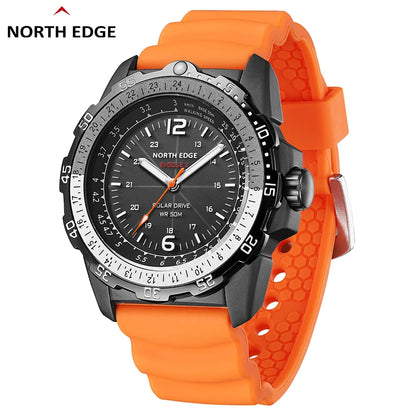 NORTH EDGE EVOQUE 2 Military Digital Watch Solar Power 50M Waterproof Sport
