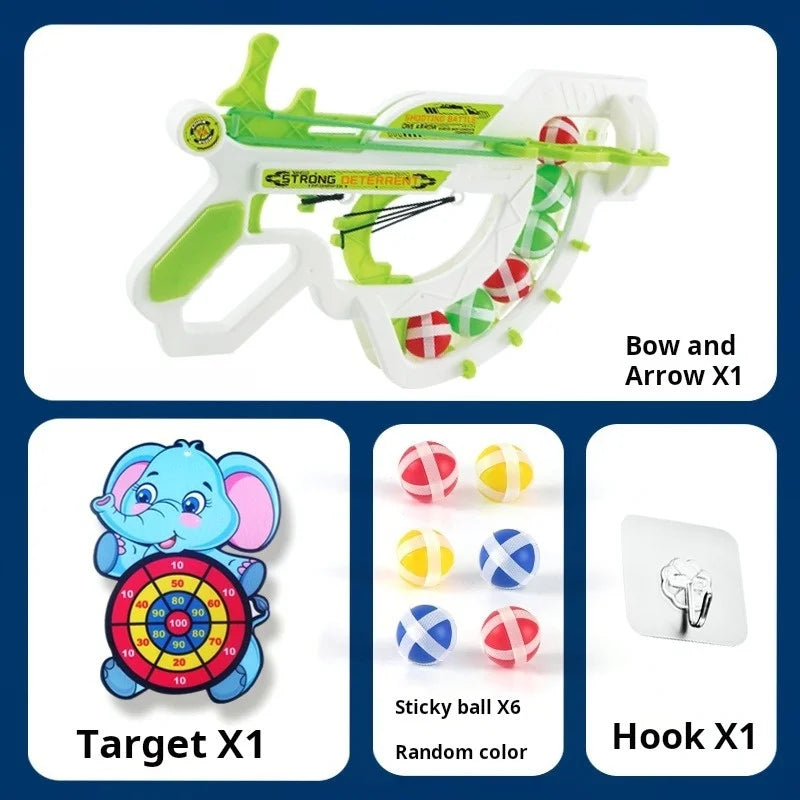 Kids Montessori Sticky Ball Dartboard Slingshot Target Educational Game
