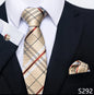 EXPROTAS Tie Pocket Square 8cm Wedding Formal Men’s Accessories