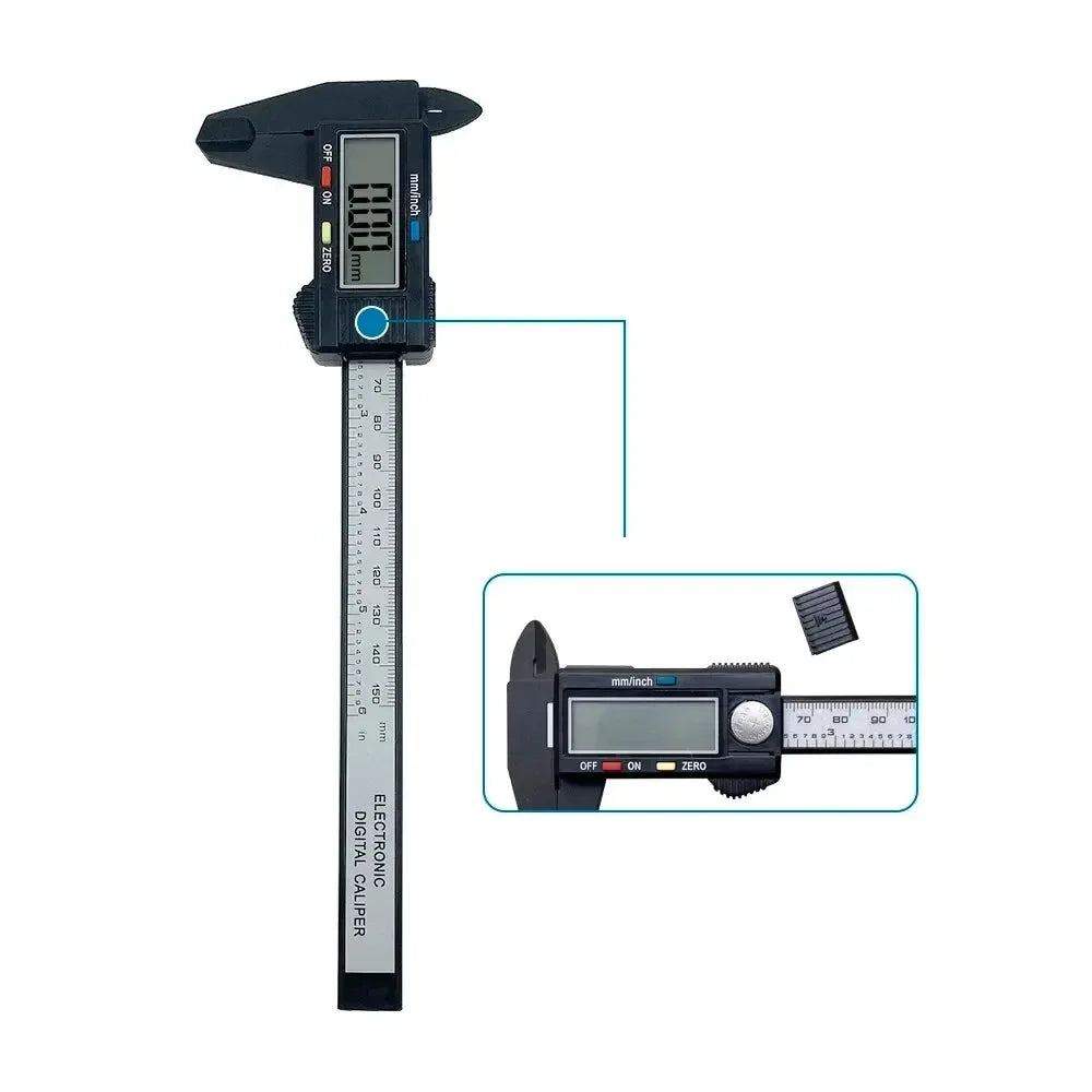 Digital Vernier Caliper 100mm/150mm Micrometer Measuring Gauge LCD Ruler