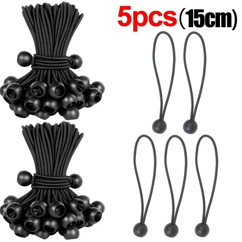 Elastic Bungee Ball Ties Heavy Duty Tarp Tie Down for Tent Awning Cargo