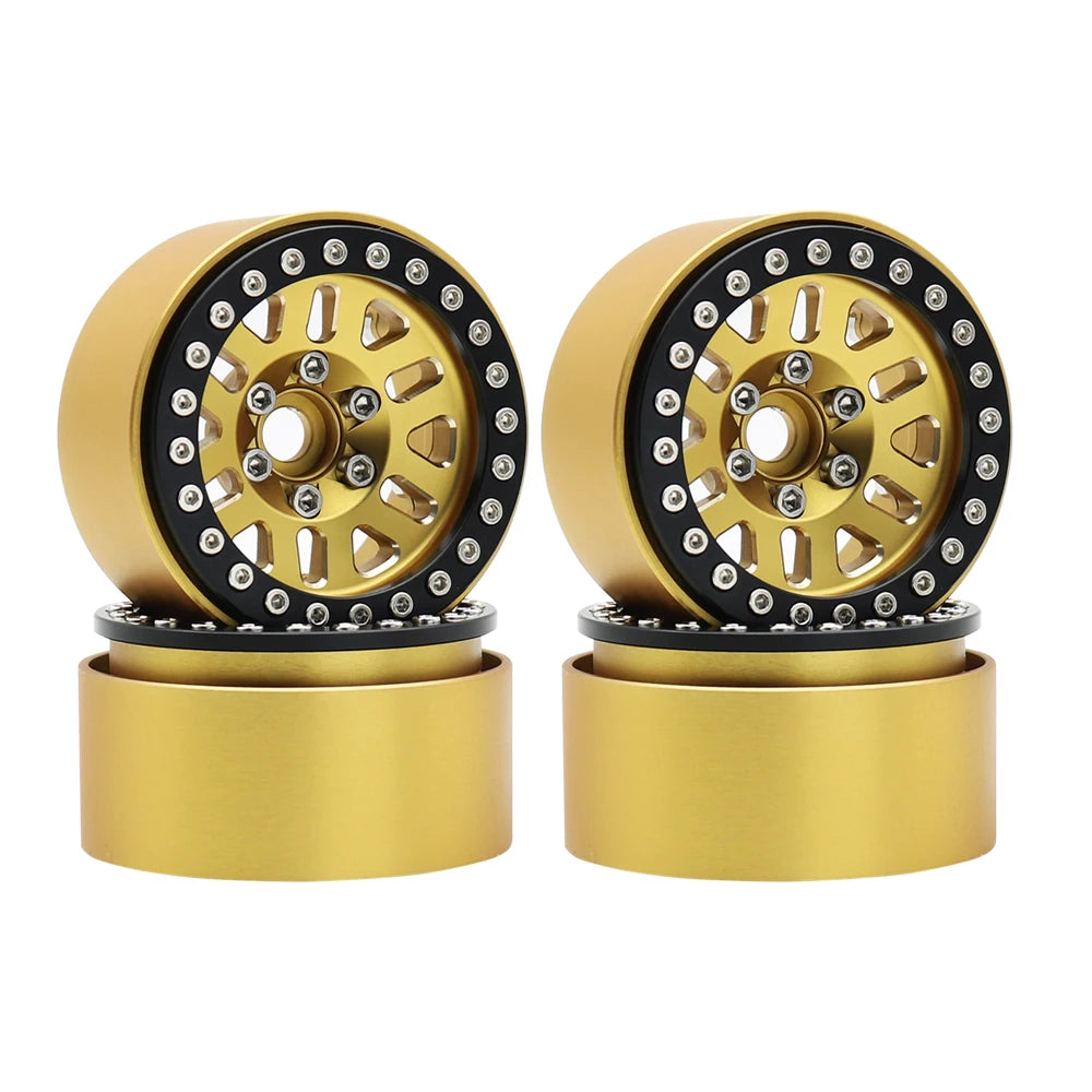 240g Brass 1.9" Beadlock Wheel Rim for 1/10 RC Crawler TRX4 TRX6 Axial SCX10 III - EXPROTAS