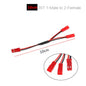 JST Plug Y Cable Male to 2 Female 22AWG Wire for RC Lipo Battery Connection
