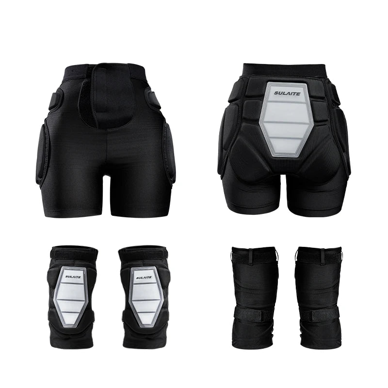 Knee Pads Protective Padded Shorts with 2x for Cycling Snowboarding