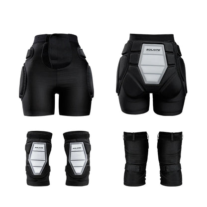 Knee Pads Protective Padded Shorts with 2x for Cycling Snowboarding