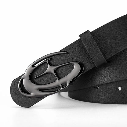 Men's Smooth Buckle Belt Unique Fashion Casual Pants Accessories Birthday