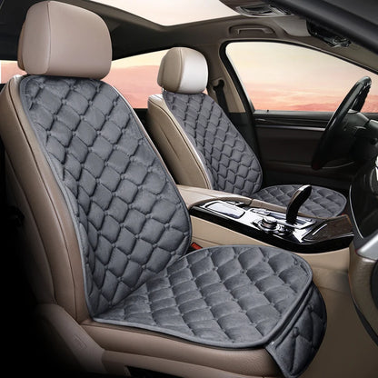 Car Seat Cover Front/Rear Velvet/fur Seat Cushion Protector Pad Black/Red/Beige/Grey/Coffee/Brown For Renault Kadjar F3 X45-EXPROTAS