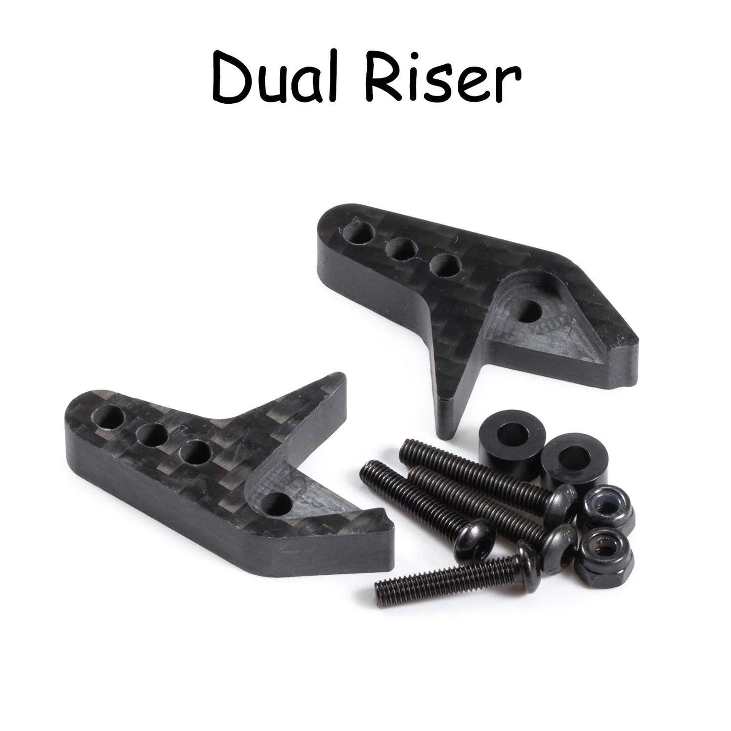 HooCrawler Carbon Rear Upper Link Riser Single Dual 1/10 RC Capra F9 Portal Axle