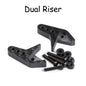 HooCrawler Carbon Rear Upper Link Riser Single Dual 1/10 RC Capra F9 Portal Axle