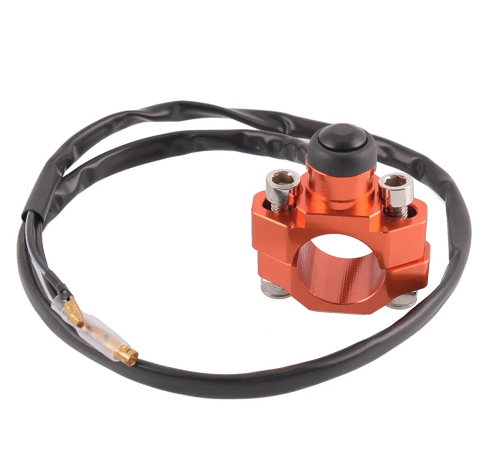 Universal CNC Start Stop Kill Switch with Rotating Bar Clamp for KTM Honda Yamaha