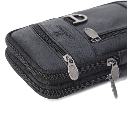 Men's Mobile Phone Bag Waist Pouch Leather Outdoor Belt Case