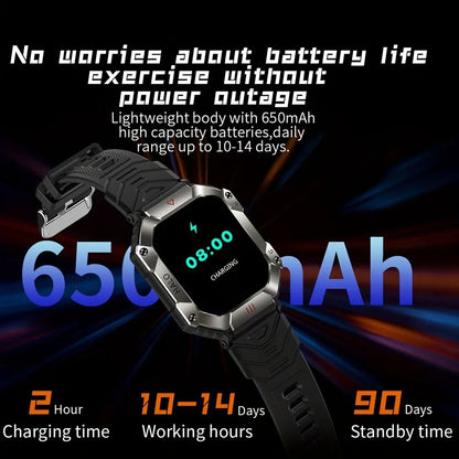 SENBONO 2023 Men Smartwatch Compass Barometer Altimeter GPS Trajectory Outdoor Sport Bluetooth Call 650mAh 2.0'' Smart Watch Men-EXPROTAS