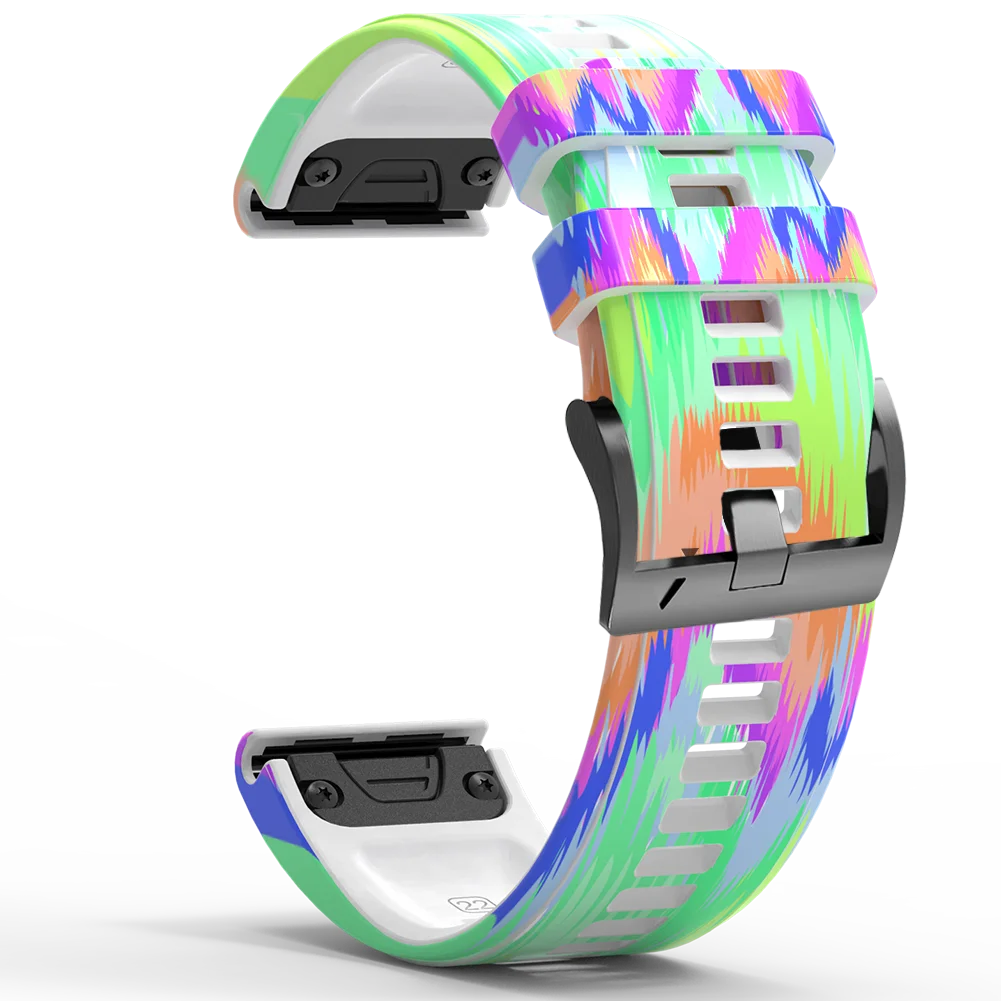 Silicone Strap for Garmin Fenix 7X 8 6X 5X 26mm 22mm Watch Band
