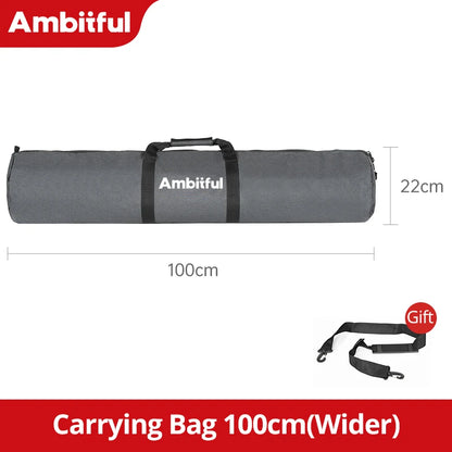 AMBITFUL TB PRO Tripod Bag 50–140cm Padded Carry Case w/ Shoulder Strap