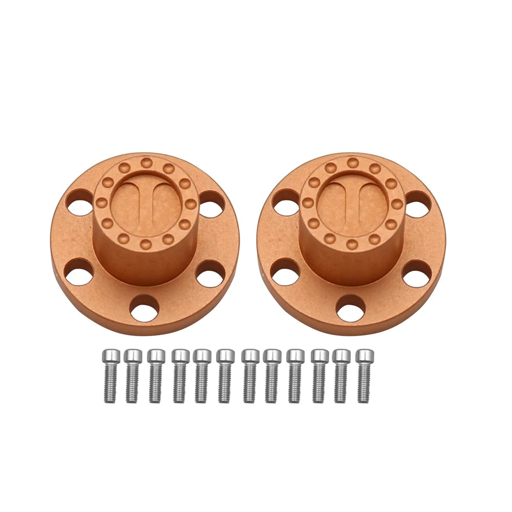 1/10 RC Crawler Metal Wheel Center Dust Caps 6-Hole for 1.9" & 2.2" Wheels - EXPROTAS