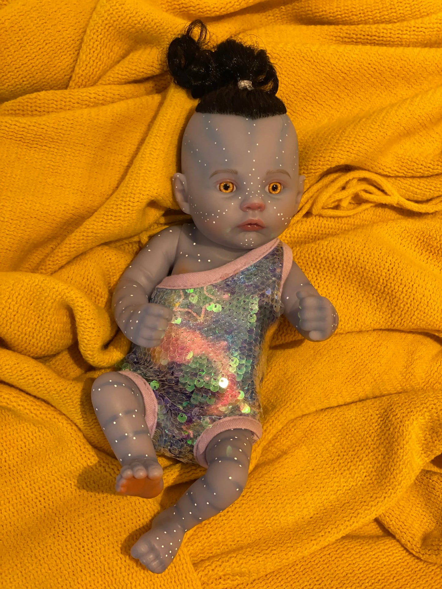 28cm Avatar Loulou Meadow Reborn Baby Doll Full Soft Vinyl Art Doll