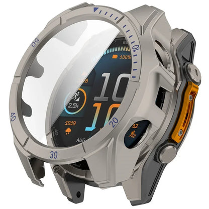 Screen Protector Case for Garmin Fenix 8 43mm 51mm 47mm Tempered Glass Bumper