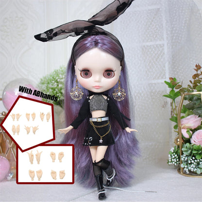 ICY DBS Blythe Doll White Skin Joint Body Long Colourful Hair Glossy Face