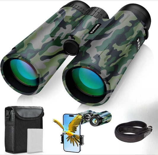 SUNCORE 10x42 Binoculars Bird Watching Hunting Travel Events Outdoor Optics