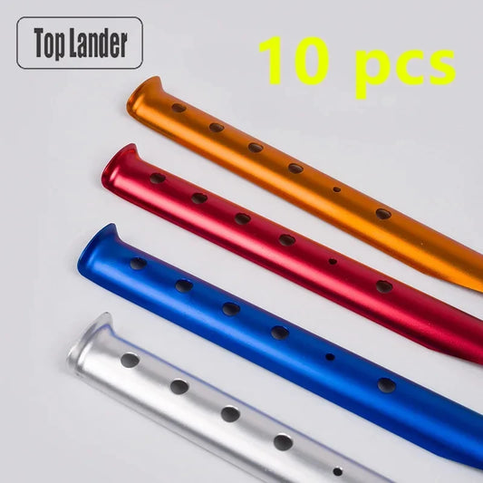 10pcs 31cm Aluminum U Shaped Tent Stakes Snow Sand Pegs for Beach Camping Travel