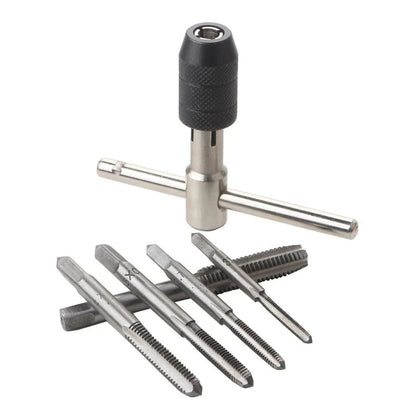 M3 M4 M5 T-Handle Wrench Tap Reamer Hand Tool Set M6 M8 Adjustable