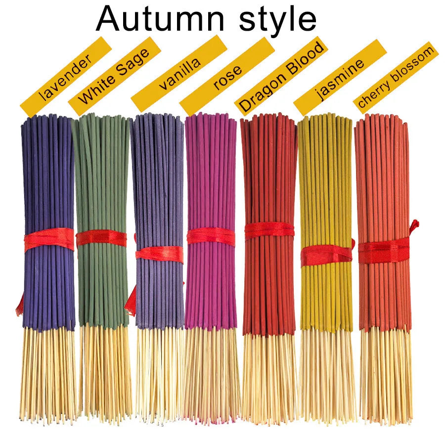 140 Incense Sticks Set with 20 Sticks Each - Rose, Lavender, Sandalwood