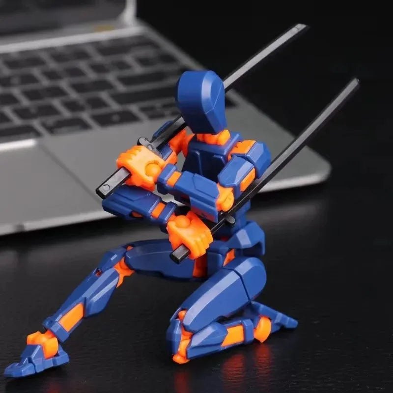 Multi-Jointed 3D Printed Shapeshift Robot Mannequin Lucky 5 Action Figure