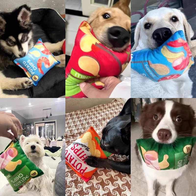 Squeaky Chew Toy Plush Dog Toy for Small Medium Pets Funny Bite-resistant