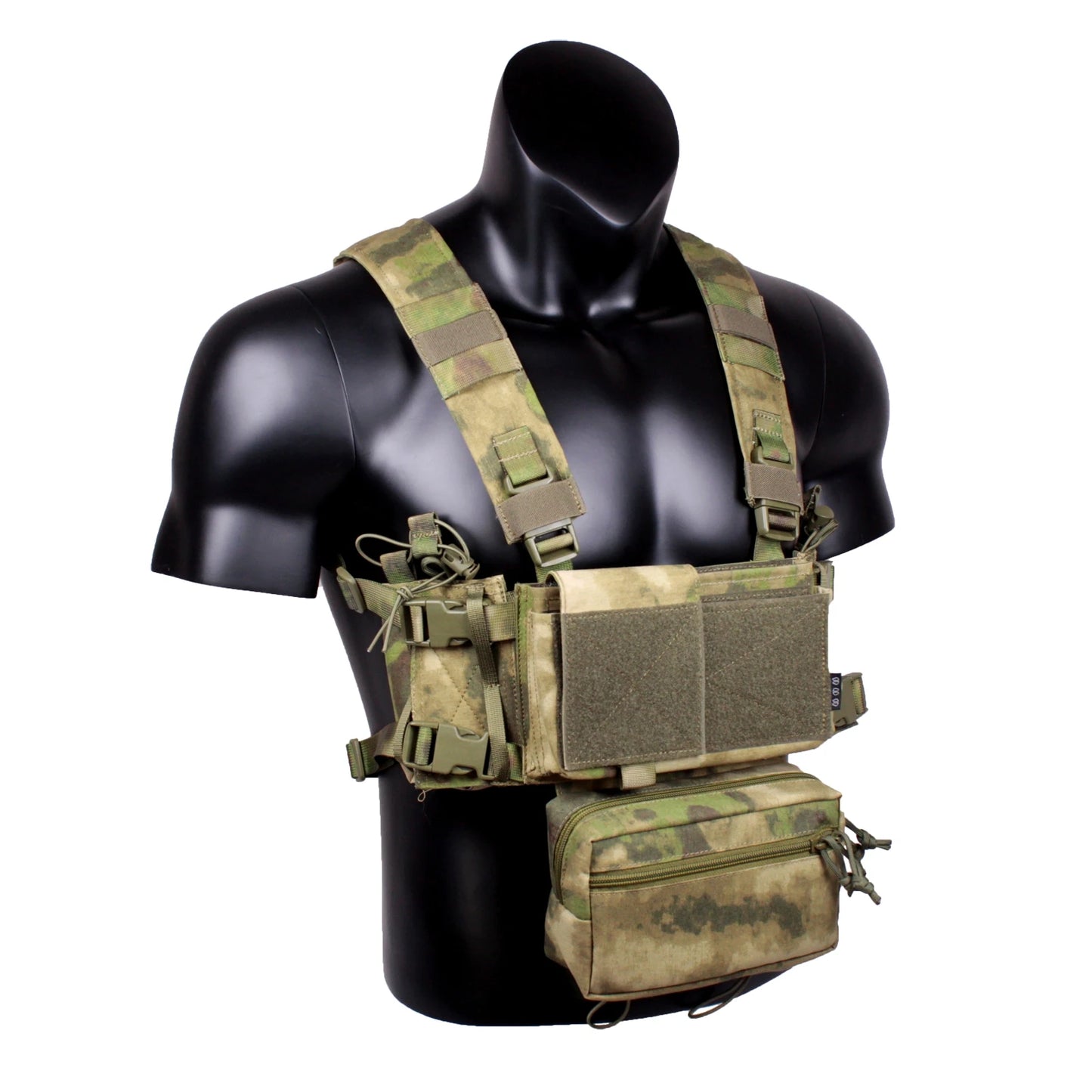 MK4 Micro Chest Rig w/ 5.56 Mag Pouch Tactical Vest Camo Airsoft Carrier