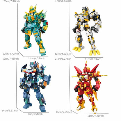 SEMBO Xuanwu Divine Beast Mecha Building Blocks Animal Robot Model Bricks Toy Gift