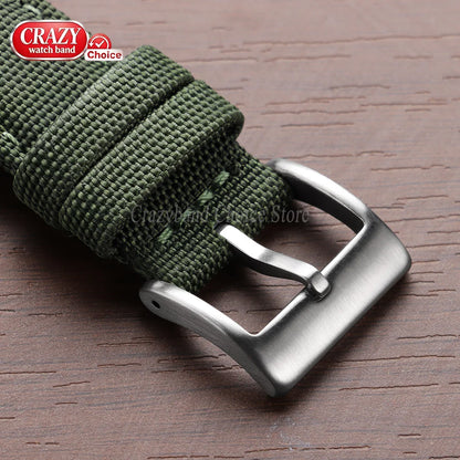 Watch Strap 20mm 22mm Nylon Quick Release Sailcloth Band for Men