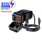 Dual USB Socket Motorcycle Charger 60W Waterproof PD QC3.0 Voltmeter Handlebar
