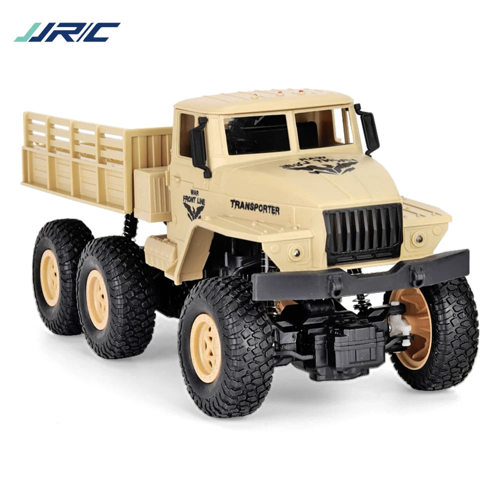 JJRC 1/18 Rc Car Off-Road 4x4 2.4G Radio Controlled Car Military Electric Machine 10Km/h Rc Buggy Children's Cars Toys for Boys-EXPROTAS