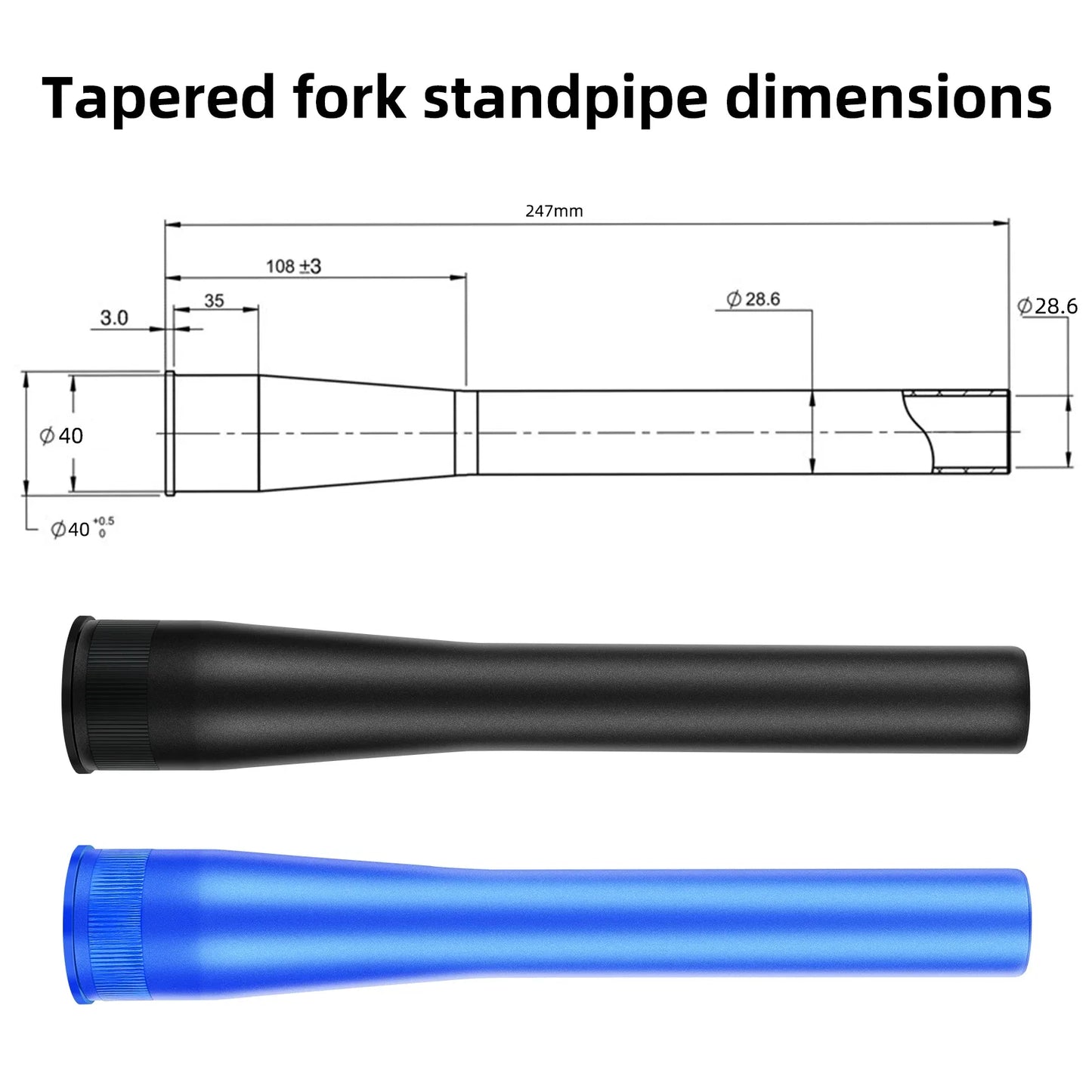 BOLANY Air Front Suspension Fork MTB Aluminum Straight/Tapered Steerer - EXPROTAS