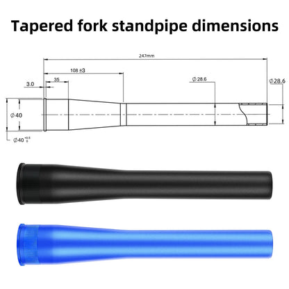 BOLANY Air Front Suspension Fork MTB Aluminum Straight/Tapered Steerer - EXPROTAS