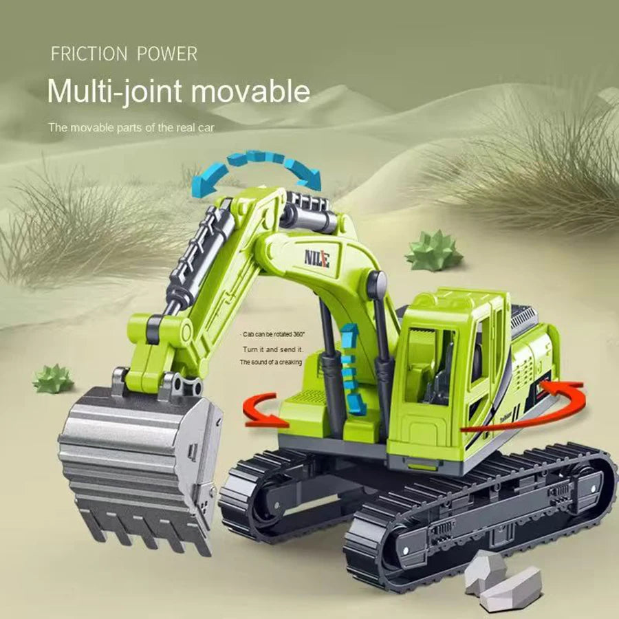 1pc Inertial Excavation Car Type Engineering Toy for Boys and Girls