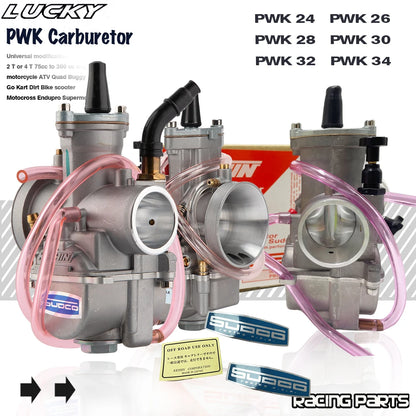 Keihin PWK 24/26/28/30/32/34mm Carburetor for 2T/4T Scooter, ATV, Dirt Bike, Enduro Motocross