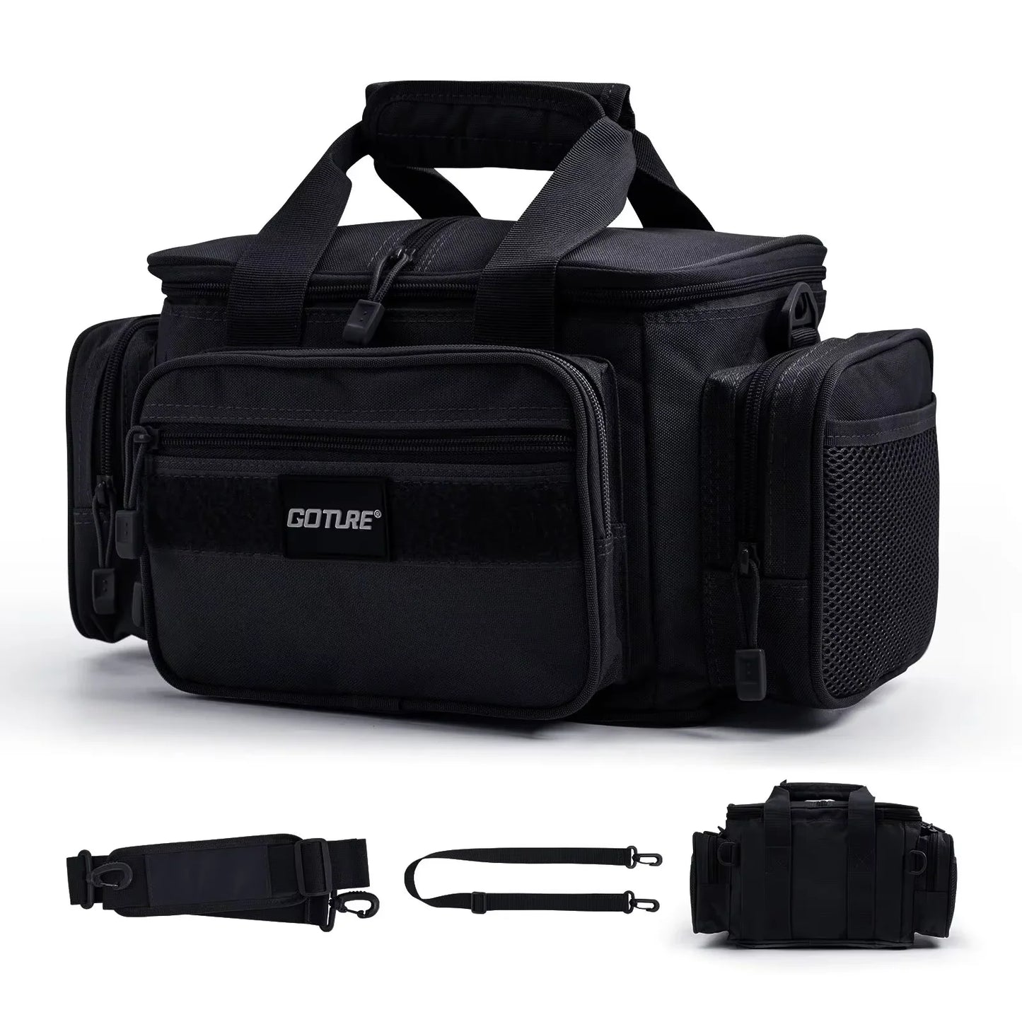 Fishing Tackle Bag Large Capacity Backpack 600D Oxford Waterproof Camping
