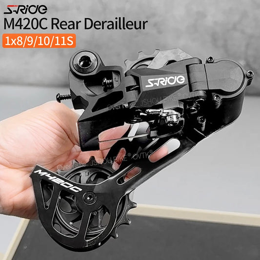S-RIDE M420C Rear Derailleur 8-11 Speed MTB Single Crankset Guide Wheel