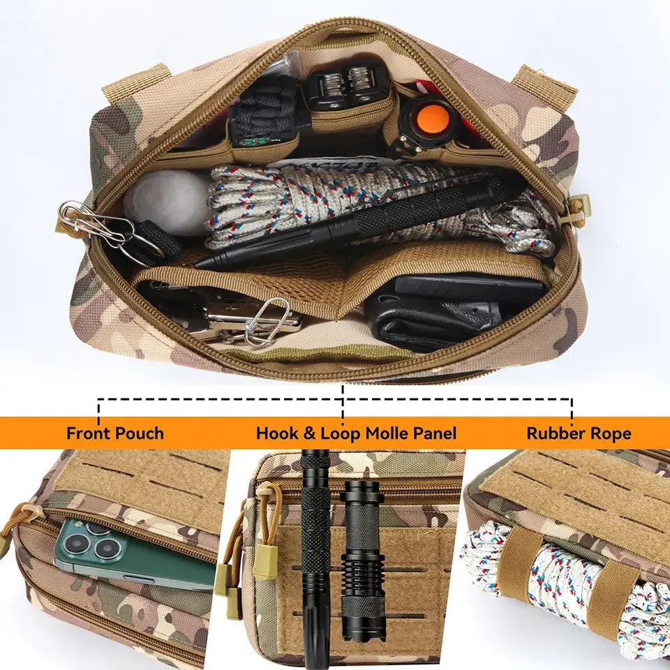Tactical Waist Bag Molle EDC Pouch Utility Belt Pack Small Gadget Gear