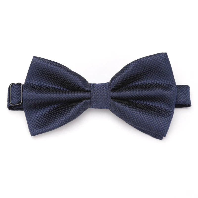 Bow Tie Solid Color Adjustable Wedding Party Ties for Men Women